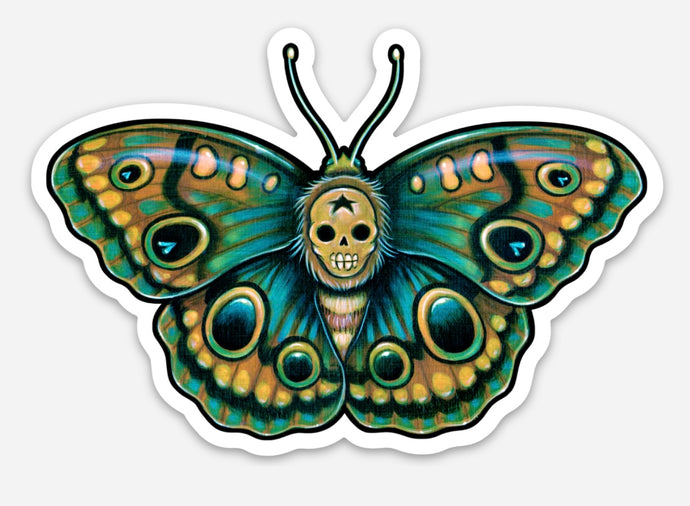 Muerta Moth Sticker