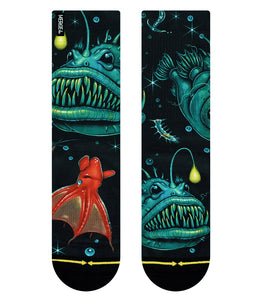 Angler Fish Socks, Unisex