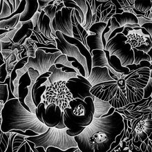 Load image into Gallery viewer, Botanical Blast Bandana Black